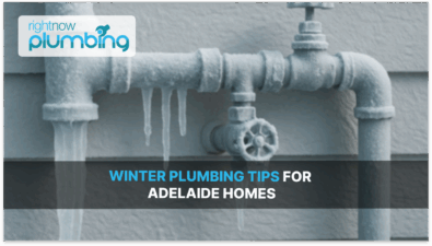 Winter plumbing inspection in Adelaide home